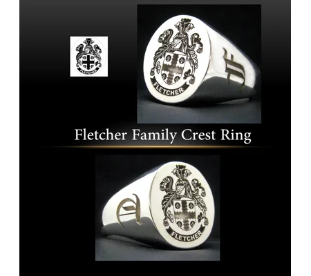 Fletcher Family Crest Ring