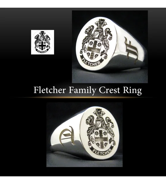 Fletcher Family Crest Ring