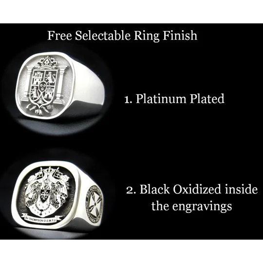 Coat of Arms Round Ring