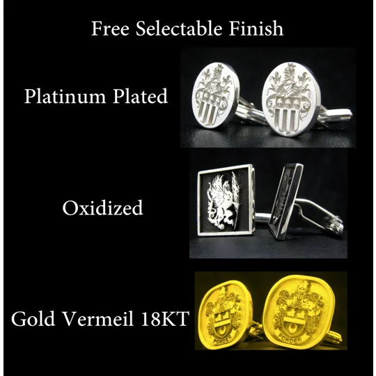 Free Selectable Cufflinks finish
