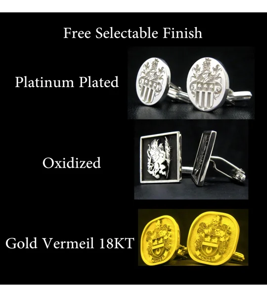 Free Selectable Cufflinks finish