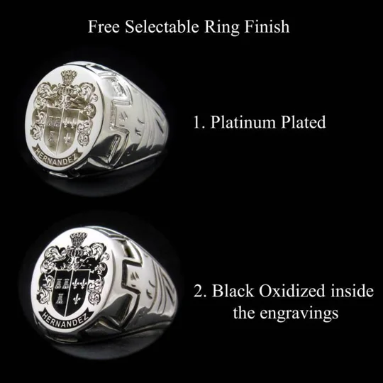 Design Your Own - Coat of Arms Ring - Castle Pattern
