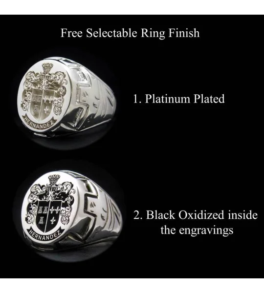 Design Your Own - Coat of Arms Ring - Castle Pattern