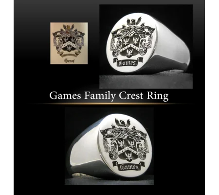 Games Family Crest Ring