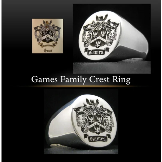 Games Family Crest Ring