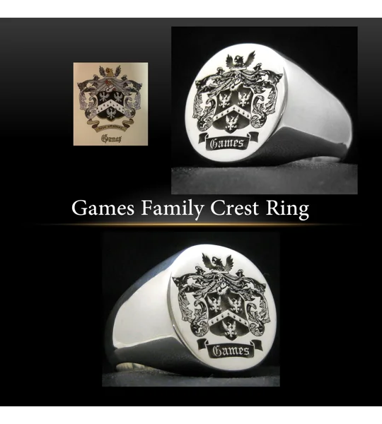 Games Family Crest Ring