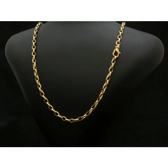Hammered Gold Chain