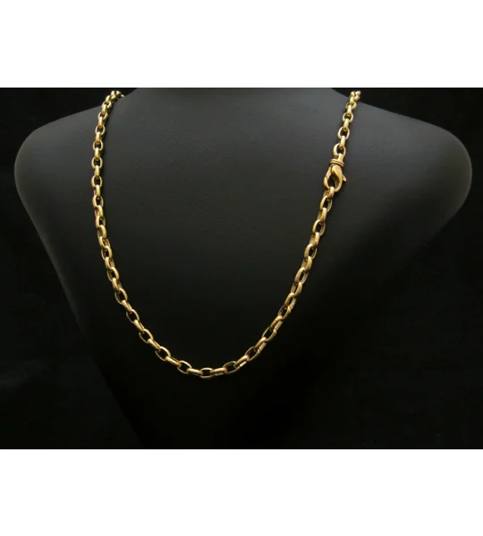 Hammered Gold Chain