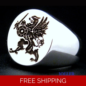 Griffin Warrior Signet Ring