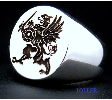 Griffin Warrior Signet Ring