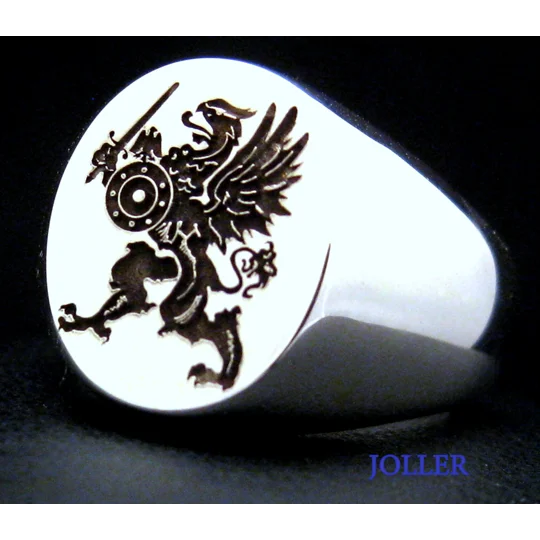 Griffin Warrior Signet Ring