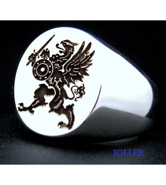 Griffin Warrior Signet Ring
