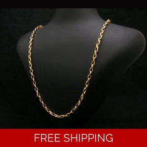 Hammered Gold Chain