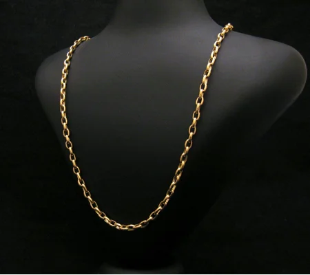 Hammered Gold Chain