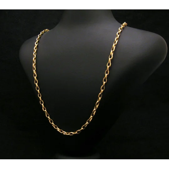 Hammered Gold Chain