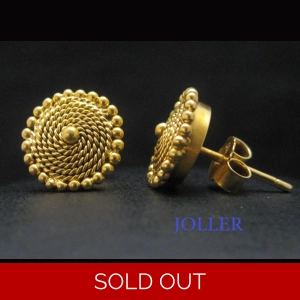 Solid Gold Stud Earrings