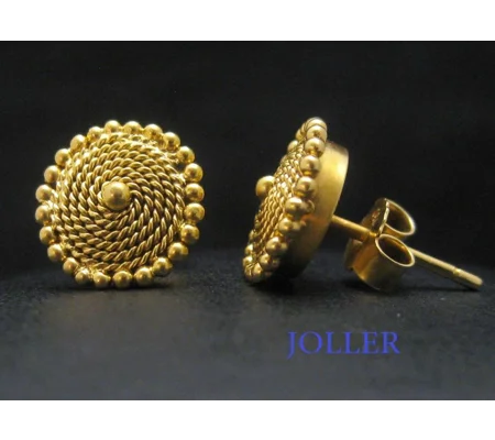 Solid Gold Stud Earrings