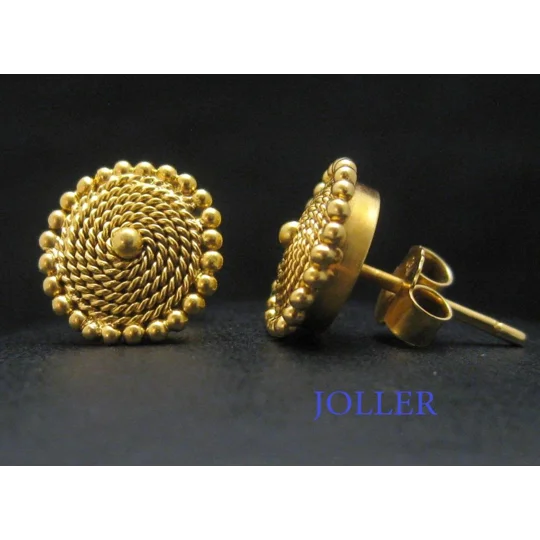 Solid Gold Stud Earrings