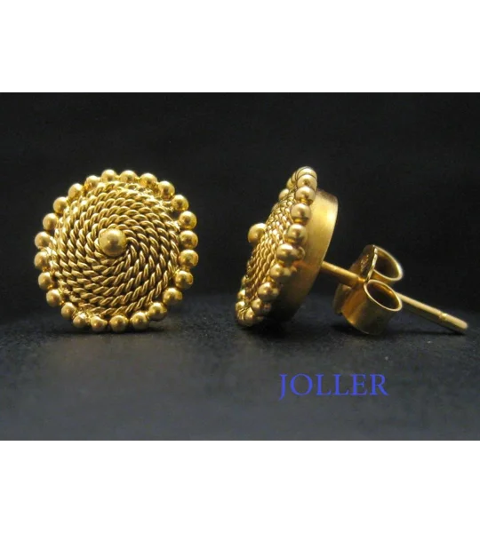 Solid Gold Stud Earrings