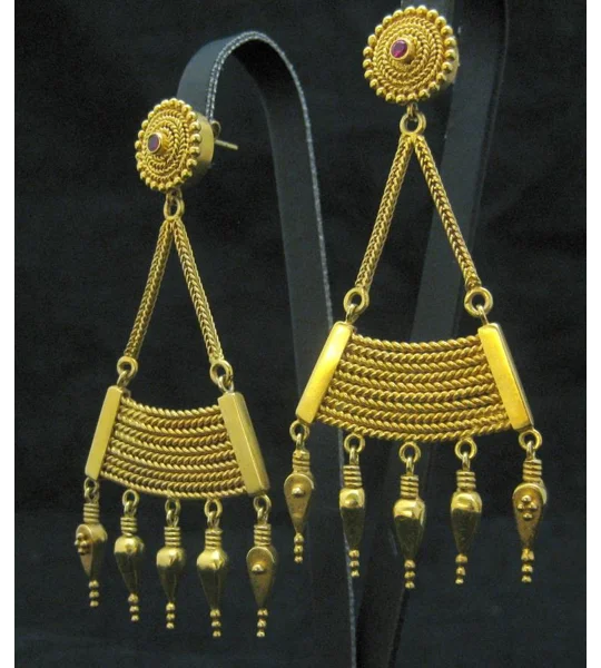 Chandelier Earrings Gold