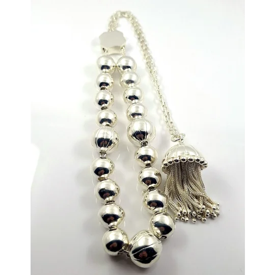 Worry Beads Handmade in Sterling Silver 925