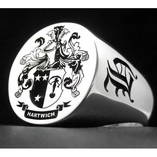 Hartwich Family Crest Ring