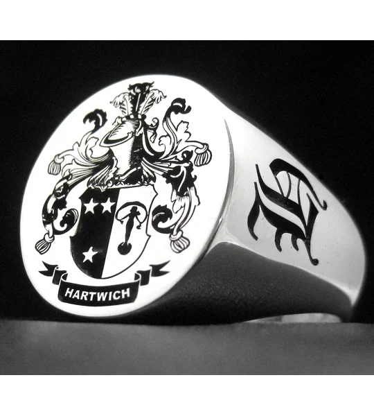 Hartwich Family Crest Ring