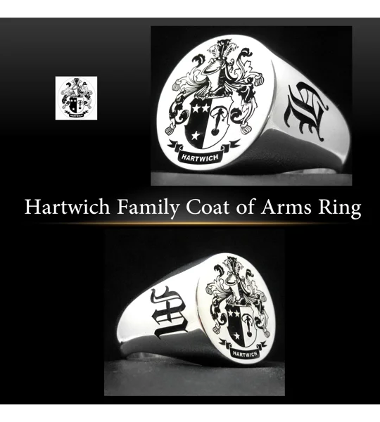 Hartwich Family Crest Ring