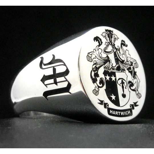 Hartwich Family Crest Ring