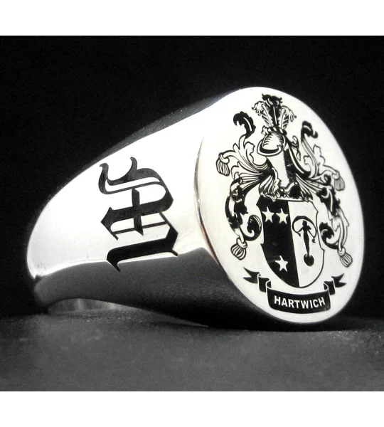Hartwich Family Crest Ring