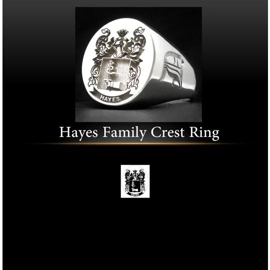 Hayes Family Crest Ring