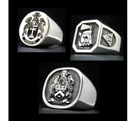 Heraldry Family Crest Rings