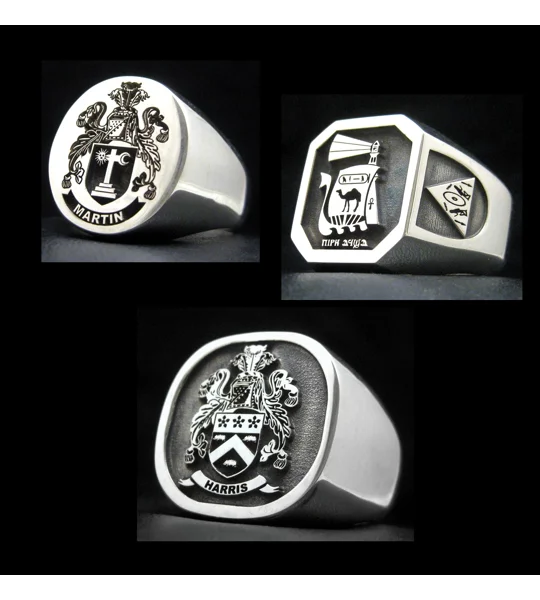 Heraldry Family Crest Rings
