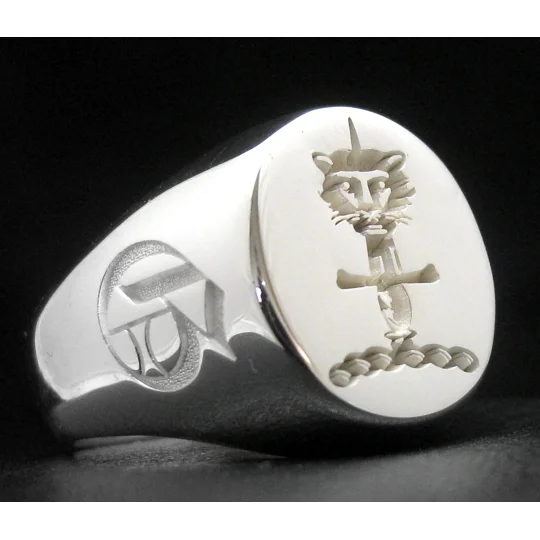 Huggins Family Crest Ring