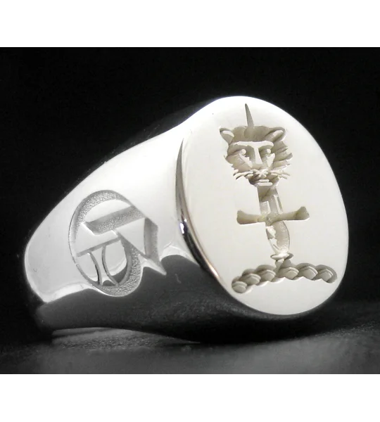 Huggins Family Crest Ring