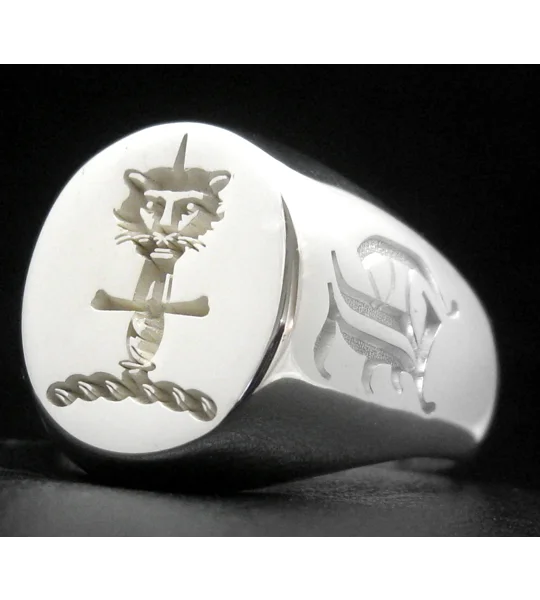 Huggins Family Crest Ring