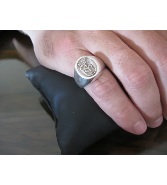 Custom Engraved Coat of Arms Ring