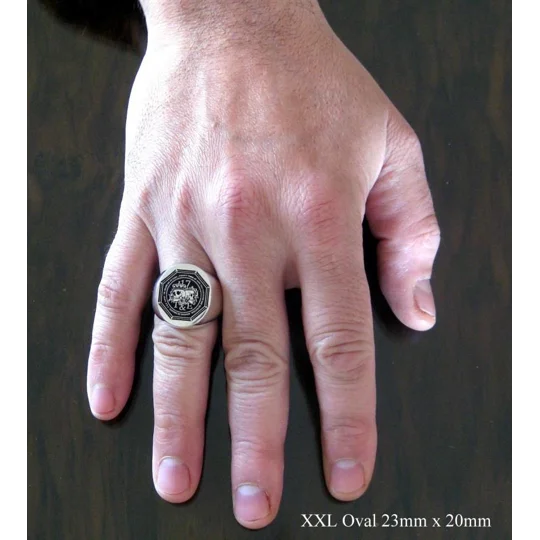 Mens Family Crest Ring