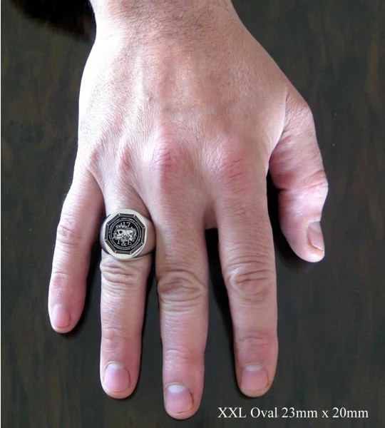 Mens Family Crest Ring