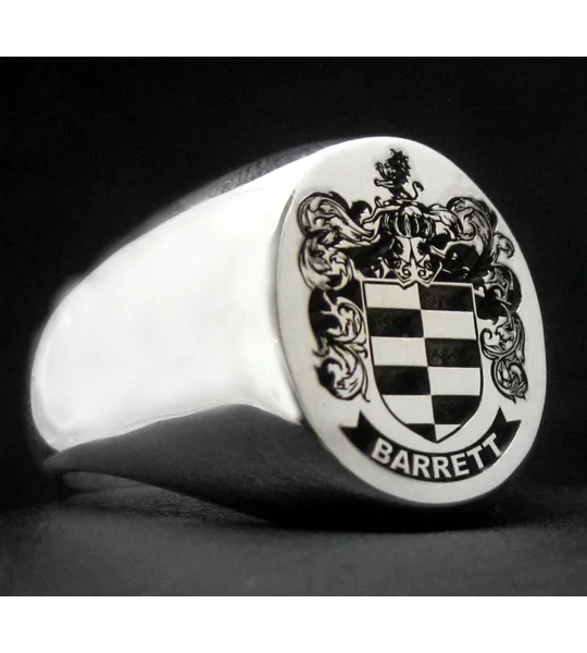 Barrett Family Crest Ring