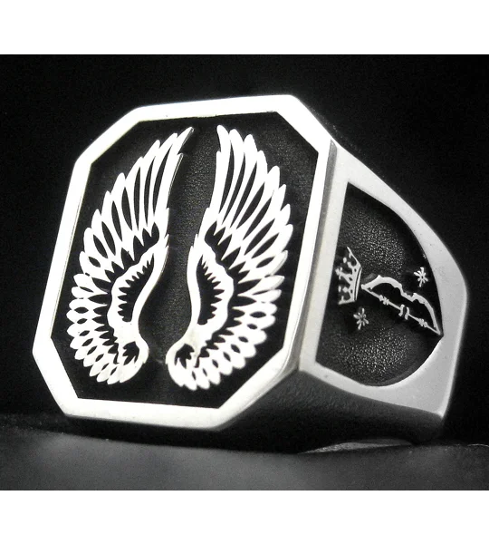 Custom Octagon Silver Rings