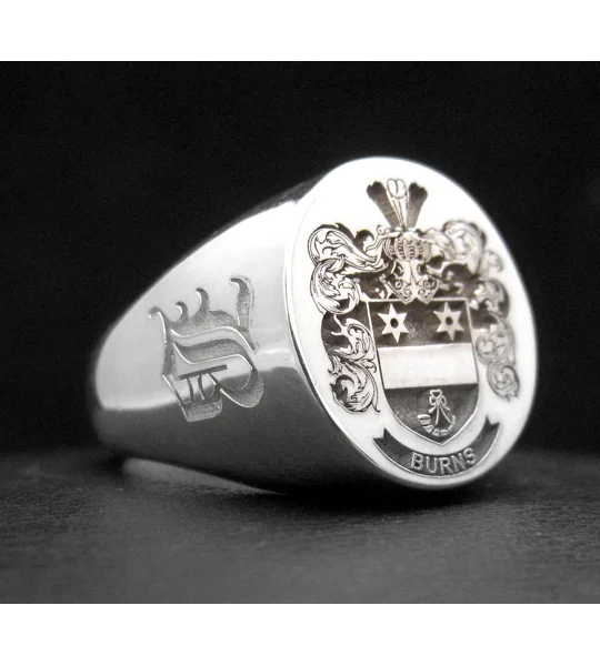 Burns Family Crest Ring
