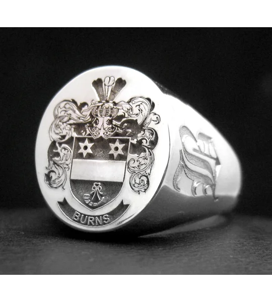 Burns Family Crest Ring