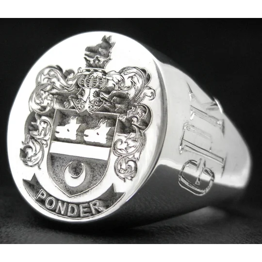 Ponder Family Crest Ring