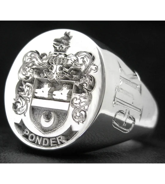 Ponder Family Crest Ring