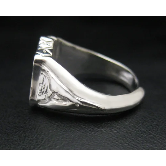 Shield Ring Custom Engraved Family Crest