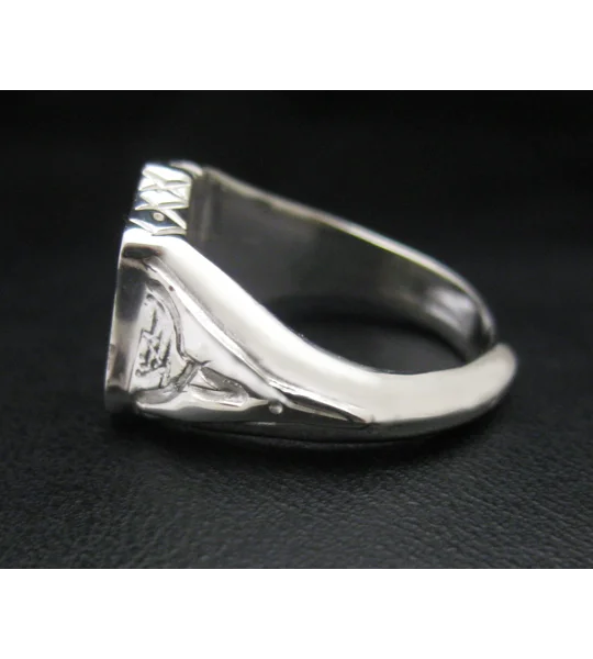 Shield Ring Custom Engraved Family Crest