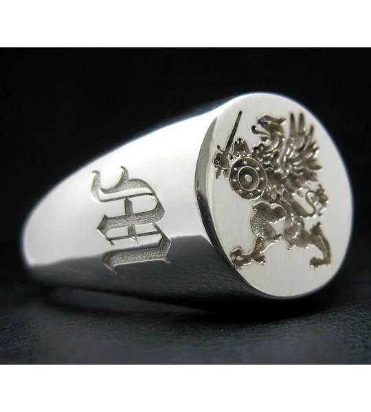 Griffin Warrior Signet Ring