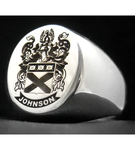 Johnson Family Crest Ring