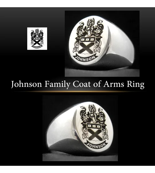 Johnson Family Crest Ring